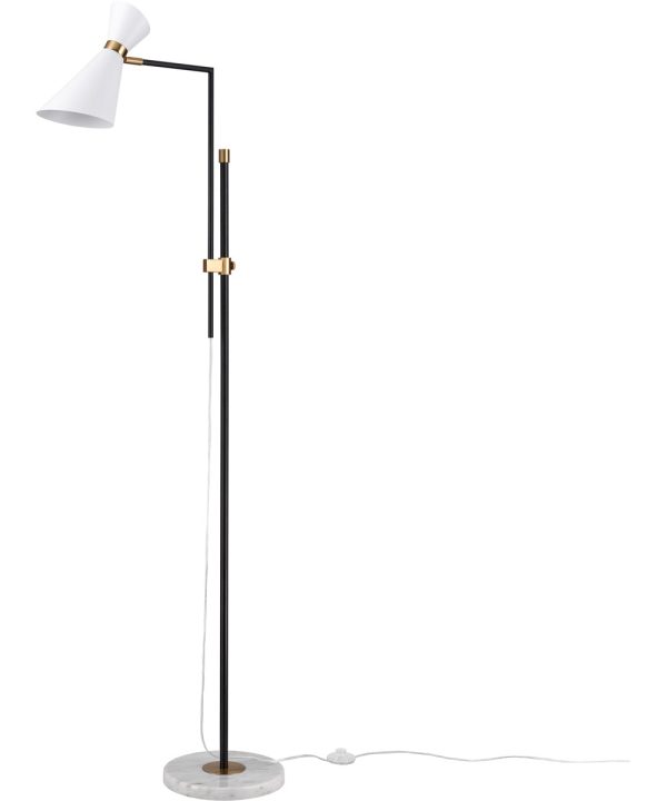 Taran 61   High 1-Light Floor Lamp - Matte White Fashion