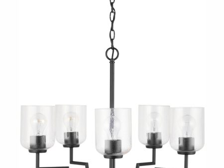 Carter 5-Light Chandelier Matte Black Online Hot Sale