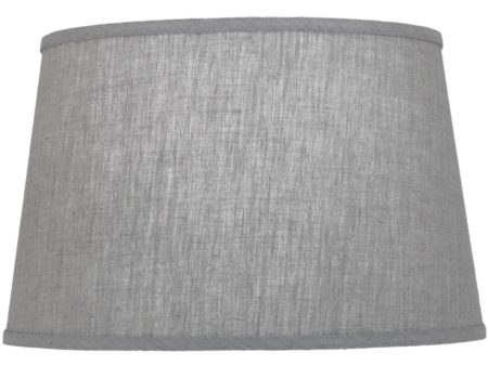 13x16x10 Ash Geneva Linen Drum Hardback Lampshade Online Hot Sale