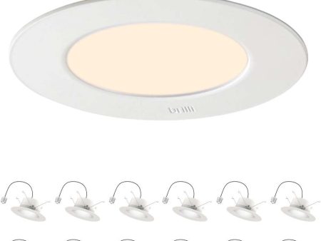 12 Pack - Brilli 5 6 inch LED Recessed Retrofit Downlight, Dimmable, Color Tunable Online Sale