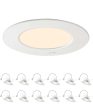 12 Pack - Brilli 5 6 inch LED Recessed Retrofit Downlight, Dimmable, Color Tunable Online Sale