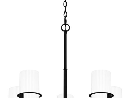 Seymour 5-light Chandelier Matte Black For Sale