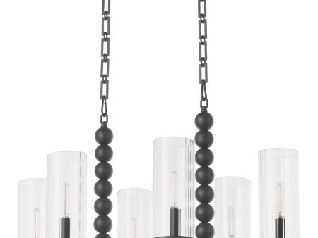 Tamara Day s Lee Boulevard 6-light Chandelier Matte Black Online Hot Sale