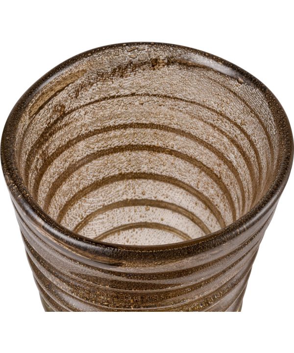 Metcalf Vase - Large Bubbled Brown Online now