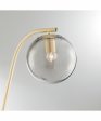 Roden 1-Light Floor Lamp Gold Smoke Glass Shade Online Sale