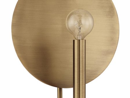 Wells 1-Light Sconce Aged Brass Cheap