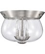 Boliver 3-Light Close-to-Ceiling Brushed Nickel For Cheap