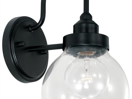 Brecken 1-Light Sconce Matte Black Online now