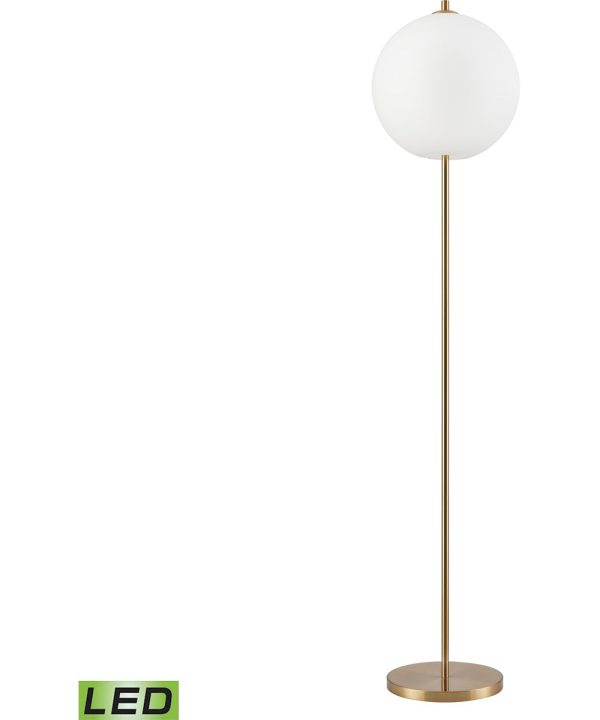 Orbital 69   High 1-Light Floor Lamp - Aged Brass - Includes LED Bulb Supply