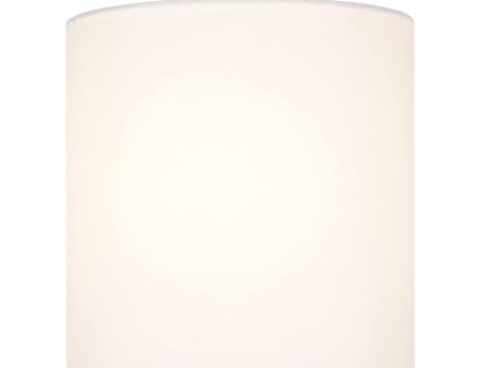 Catalina Lighting 7 W 1-Light Satin Brass Finish with White Linen Fabric Drum Shade Flush Mount Light Fixture Hot on Sale