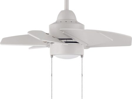 24  Propel II 1-Light Ceiling Fan White Discount