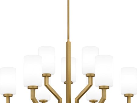 Cavalier 9-light Chandelier Aged Brass Supply