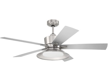 Topper 1-Light Fan Brushed Polished Nickel For Cheap