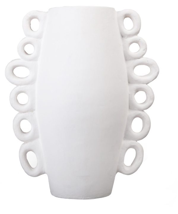 Rinko Tall Vase - White Sale