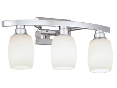 Allen + Roth 21 W 3-Light Bath Vanity Light Fixture by Kichler Chrome Finish Fashion