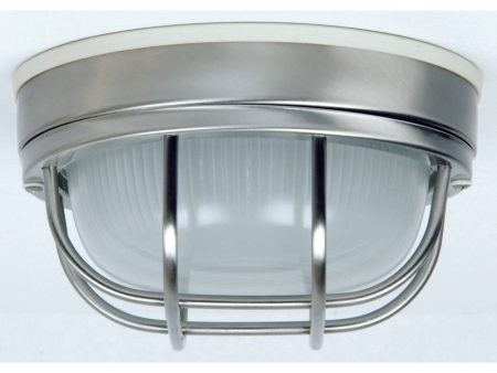 Bulkheads 1-Light Flush Mount Stainless Steel Online now