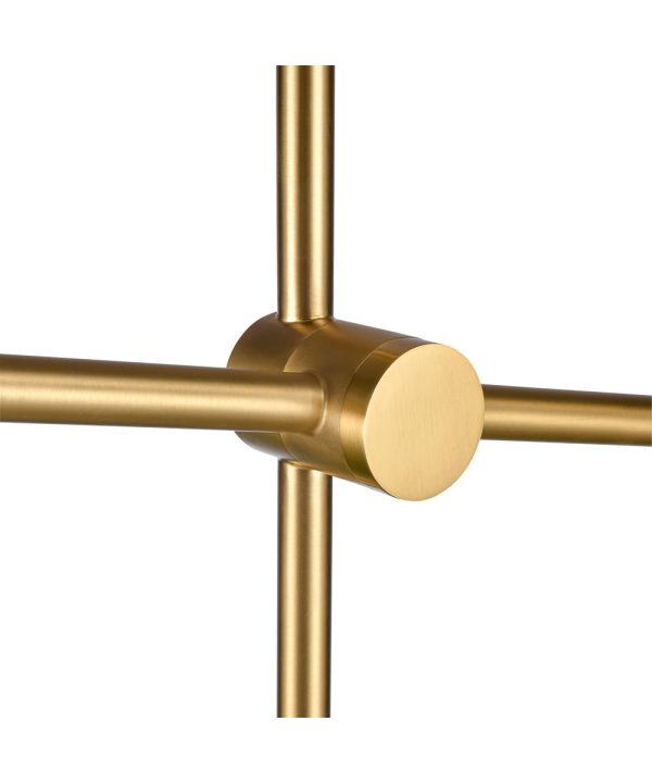 Orson 71   High 1-Light Floor Lamp - Satin Brass on Sale