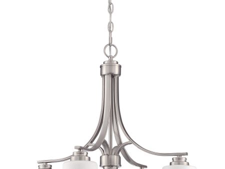 Bolden 4-Light Chandelier Brushed Polished Nickel Sale