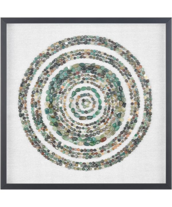 Agate Dimensional Wall Art - Green Online Hot Sale