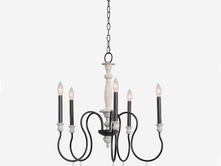 Brownell 24.5   Wide 5-Light Chandelier - Anvil Iron Sale