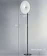 Radar 65 H 1-Light LED Floor Lamp Light Fixture Black and White Finish by ET2 Hot on Sale