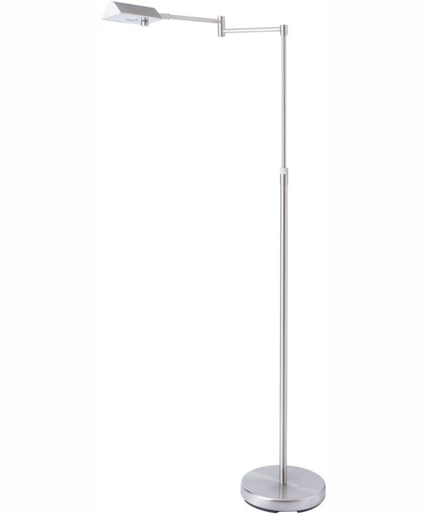 Pharma Collection 1-Light Led Floor Lamp Brushed Nickel Online