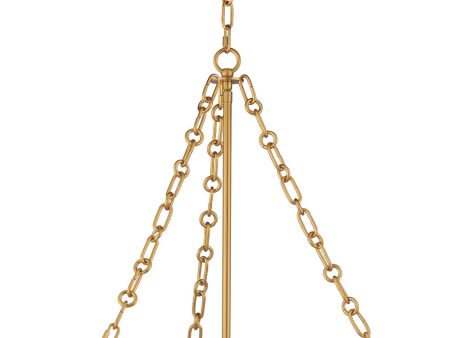 Artemis 4-Light Pendant Natural Aged Brass Discount