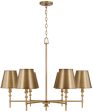 Whitney 6-Light Chandelier Aged Brass Sale