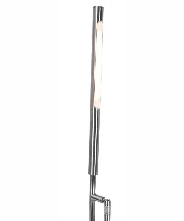 Cayden Iii 1-Light Led Floor Lamp Brushed Nickel Online now