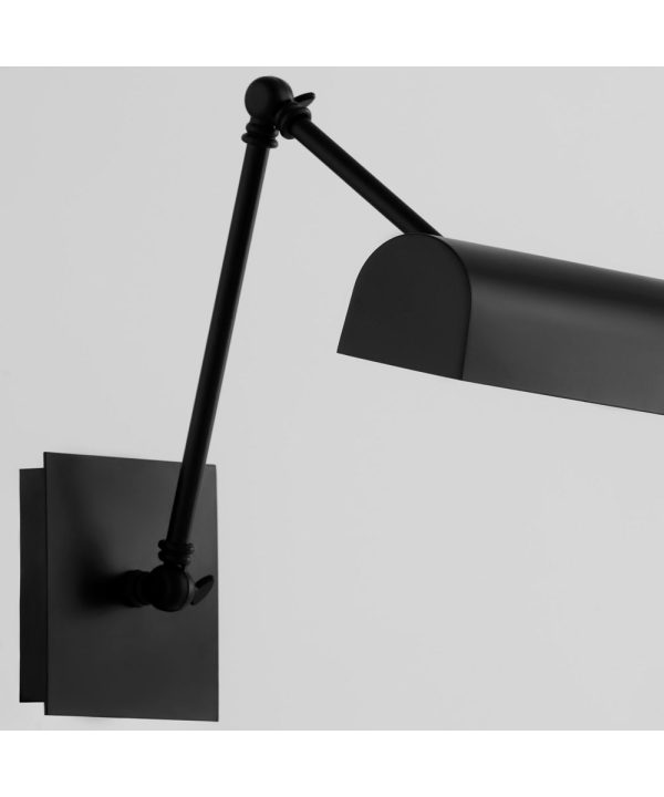 2-light Wall Mount Light Fixture Matte Black For Sale