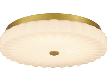 Quoizel Flush Mount Medium Flush Mount Brushed Gold For Sale