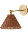 1-light Wall Mount Light Fixture Aged Brass on Sale