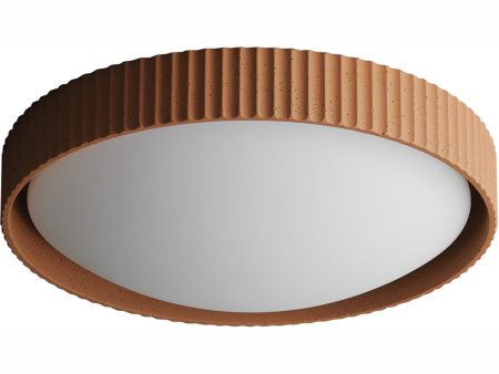 Souffle 18 inch LED Flush Mount Terra Cotta For Discount