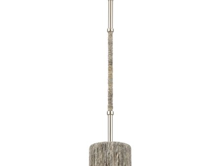 Abaca 5.25   Wide 1-Light Mini Pendant - Polished Nickel Online Sale