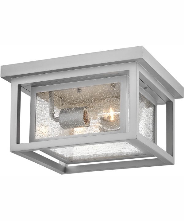 Republic 2-Light Medium Flush Mount in Satin Nickel Cheap