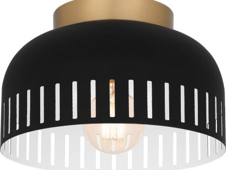 Quoizel Flush Mount Small 1-light Flush Mount Matte Black Fashion