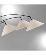 Hadas 3-Light 3-Light Arch Lamp Black Fabric Shade For Cheap