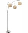 Linterna 3-Light 3-Light Arch Lamp Ps Nat. Finish Bamboo Shade For Discount