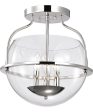 Amado 3-Light Close-to-Ceiling Polished Nickel Sale