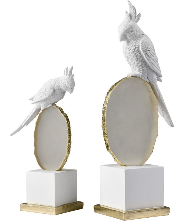 Cockatiel Sculpture - Large White For Discount