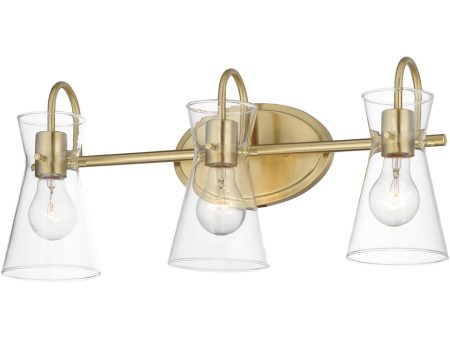 Ava 3-Light Bath Vanity Natural Aged Brass Supply