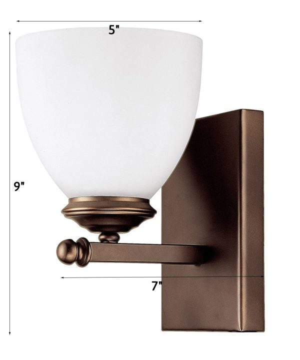 5 W Chapman 1-Light Sconce Burnished Bronze Online now