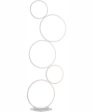 Fedora Led Floor Lamp 5 Rings White Hot on Sale