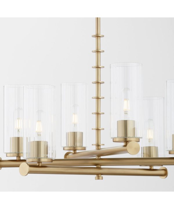 Tamara Day s Mercier 6-light Chandelier Aged Brass Online now