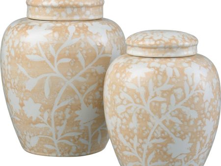 Yvonne Jar - Set of 2 Cream Glazed Supply