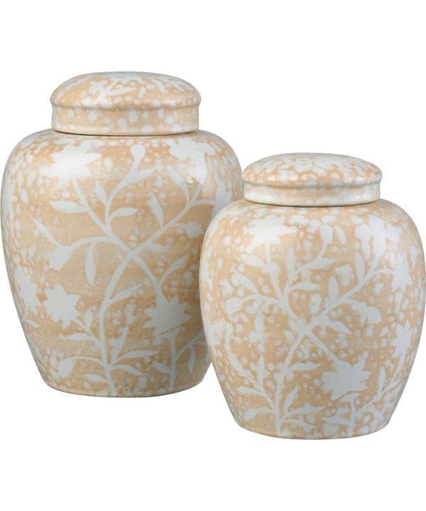 Yvonne Jar - Set of 2 Cream Glazed Supply