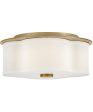 Delaney 2-Light Medium Flush Mount in Heritage Brass For Discount