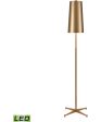 Matthias 65   High 1-Light Floor Lamp - Aged Brass - Includes LED Bulb Online now