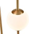 Bendel 57   High 2-Light Floor Lamp - Aged Brass For Cheap