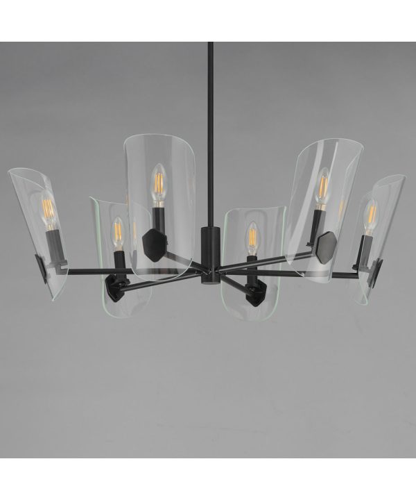 Armory 6-Light Chandelier Black Fashion